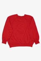 Vintage Red Bassett-Walker Bears Raglan Ugly Christmas Sweatshirt (1990s)