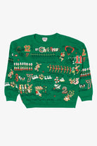 Vintage Green 12 Days Of Christmas Ugly Christmas Sweatshirt (1990s)