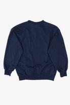 Vintage Navy Blue Basic Editions Ugly Christmas Sweatshirt (1990s)