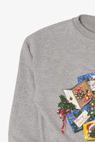 Vintage Gray Basic Editions Ugly Christmas Sweatshirt (1990s)
