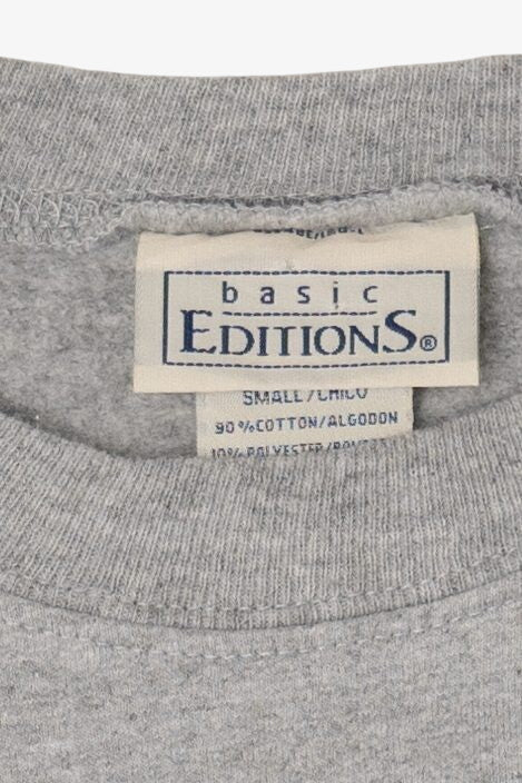 Vintage Gray Basic Editions Ugly Christmas Sweatshirt (1990s)