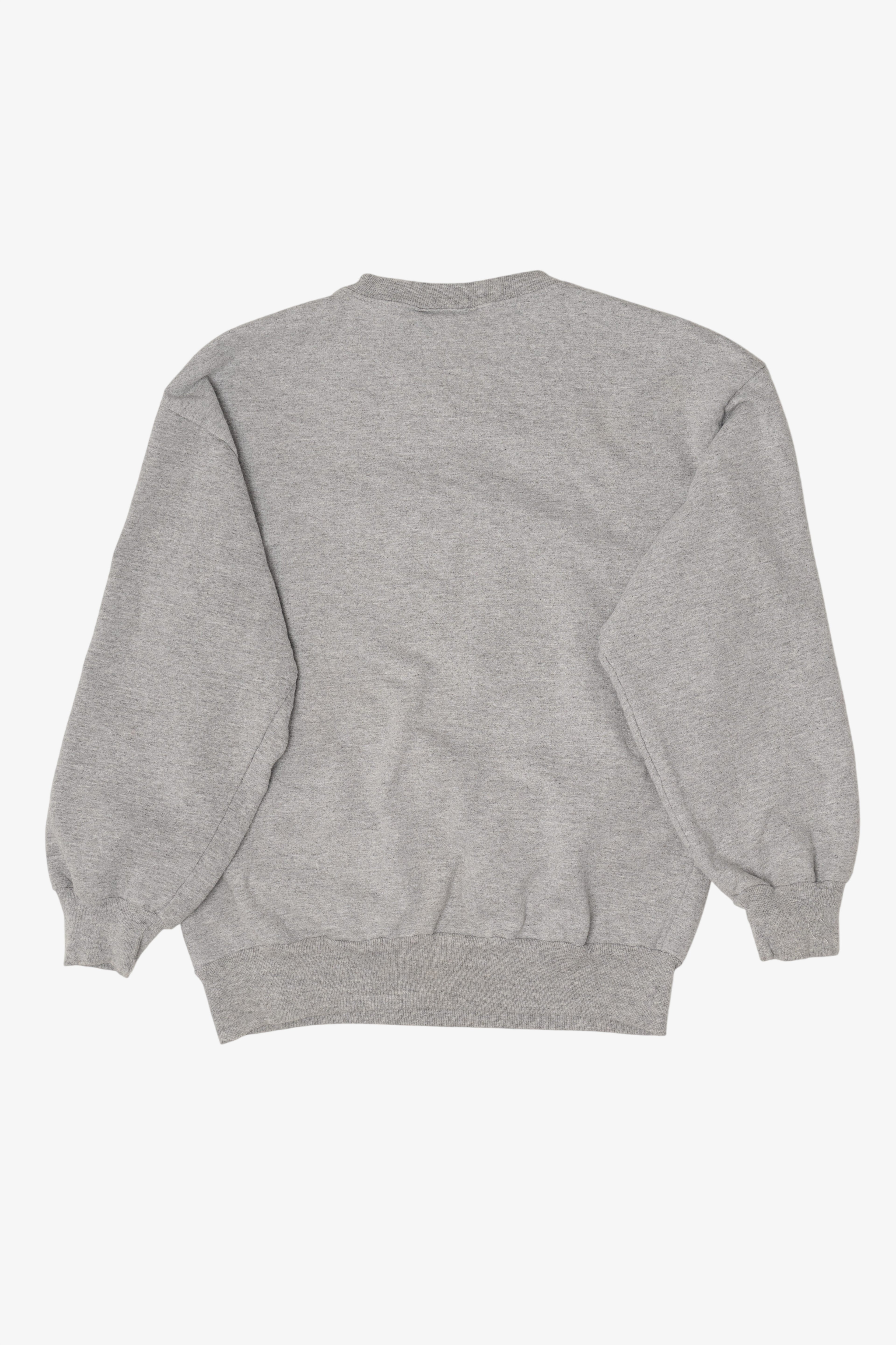 Vintage Gray Basic Editions Ugly Christmas Sweatshirt (1990s)