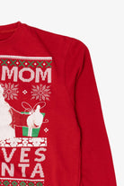 Modern "Your Mom Believes In Santa" Ugly Christmas Sweatshirt (2010s)