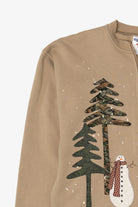 Beige Jerzees Snowmen Ugly Christmas Sweatshirt (2010s)