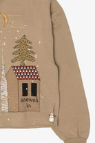 Beige Jerzees Snowmen Ugly Christmas Sweatshirt (2010s)
