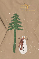 Beige Jerzees Snowmen Ugly Christmas Sweatshirt (2010s)