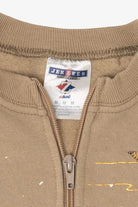 Beige Jerzees Snowmen Ugly Christmas Sweatshirt (2010s)