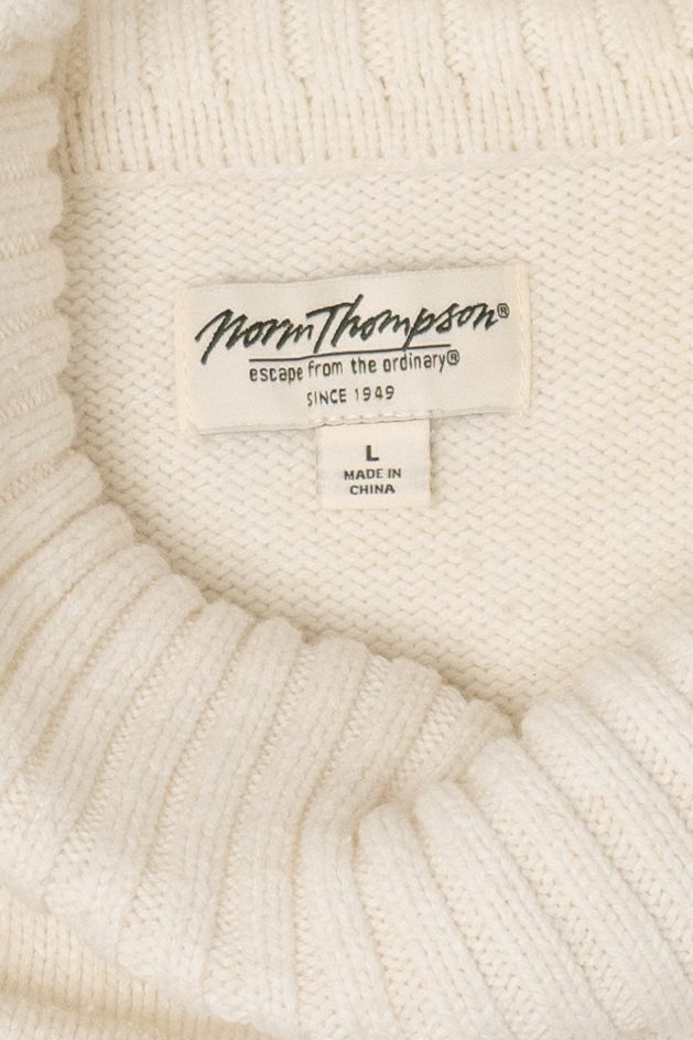 White Norm Thompson Trees Ugly Christmas Pullover