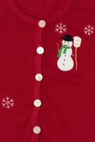 Vintage Red Snowmen Ugly Christmas Vest (2000s)