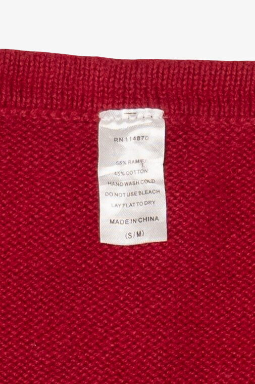 Vintage Red Snowmen Ugly Christmas Vest (2000s)
