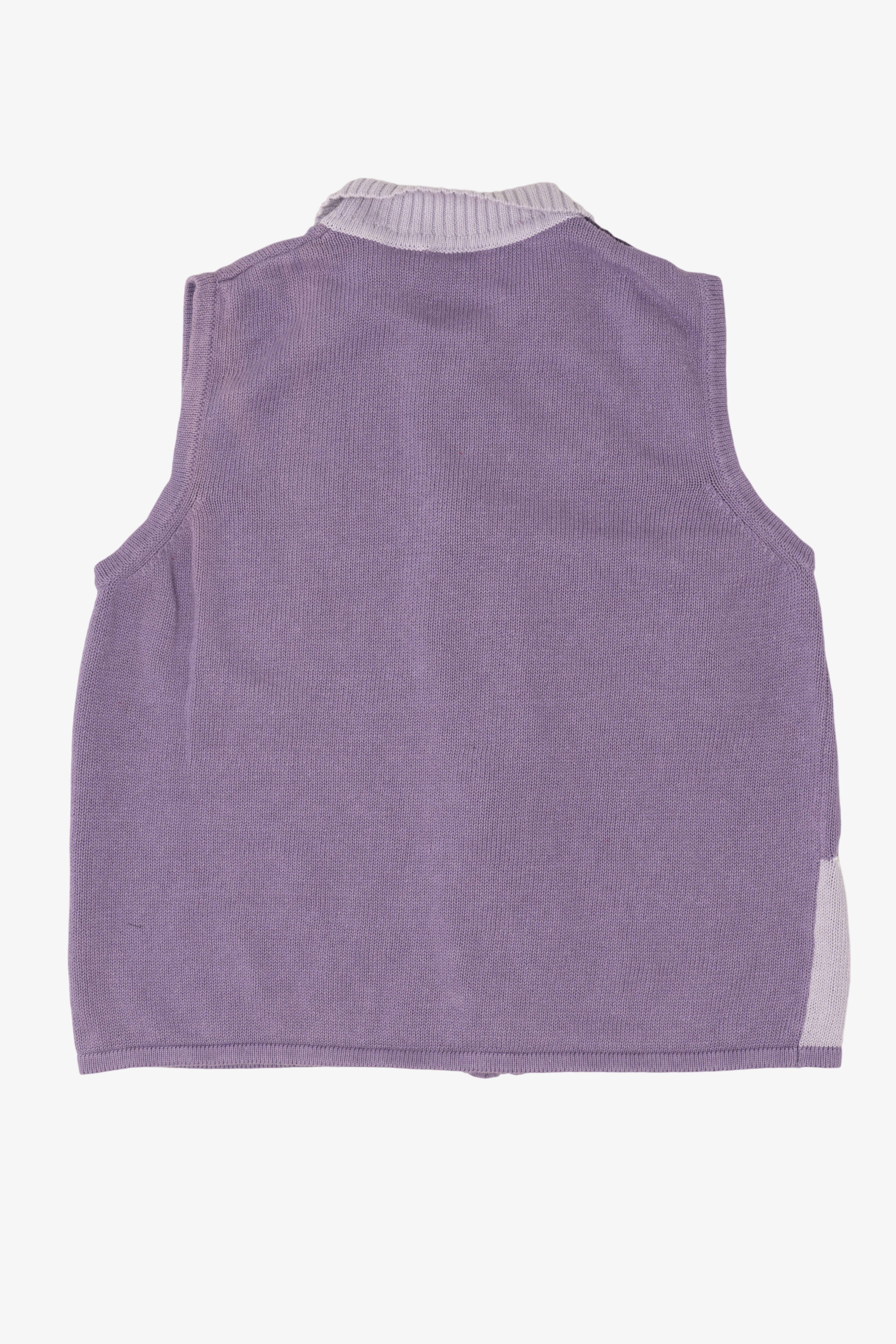 Vintage Purple Blair Doves Ugly Christmas Vest (1990s)