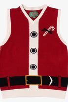Red Ugly Christmas Sweater Santa Outfit Vest (2010s)