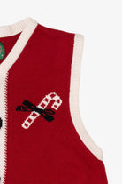 Red Ugly Christmas Sweater Santa Outfit Vest (2010s)