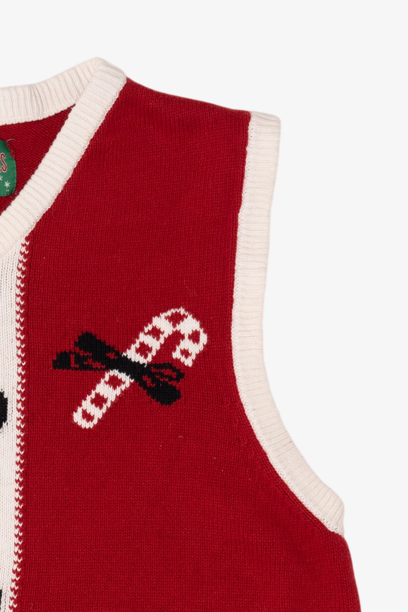Red Ugly Christmas Sweater Santa Outfit Vest (2010s)