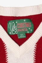 Red Ugly Christmas Sweater Santa Outfit Vest (2010s)