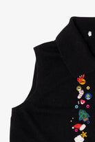 Vintage Black Buttons Ugly Christmas Vest (1990s)
