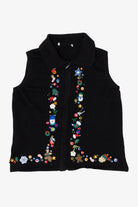 Vintage Black Buttons Ugly Christmas Vest (1990s)