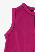 Vintage Pink Blair Trees Ugly Christmas Vest (2000s)