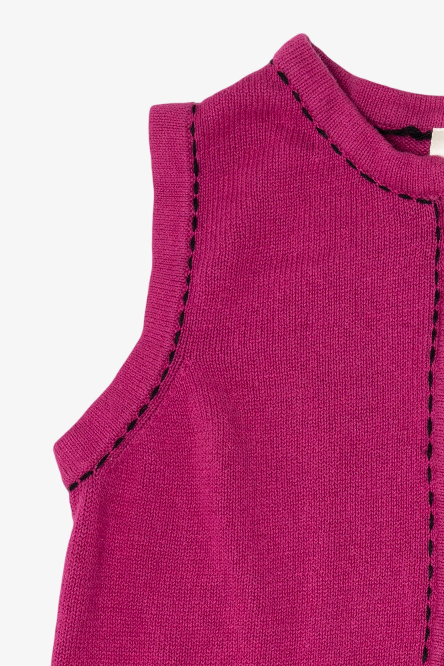 Vintage Pink Blair Trees Ugly Christmas Vest (2000s)