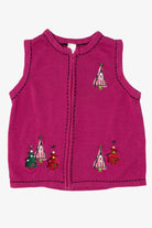 Vintage Pink Blair Trees Ugly Christmas Vest (2000s)