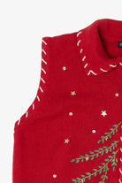 Vintage Red Designers Originals Presents Ugly Christmas Vest (1990s)