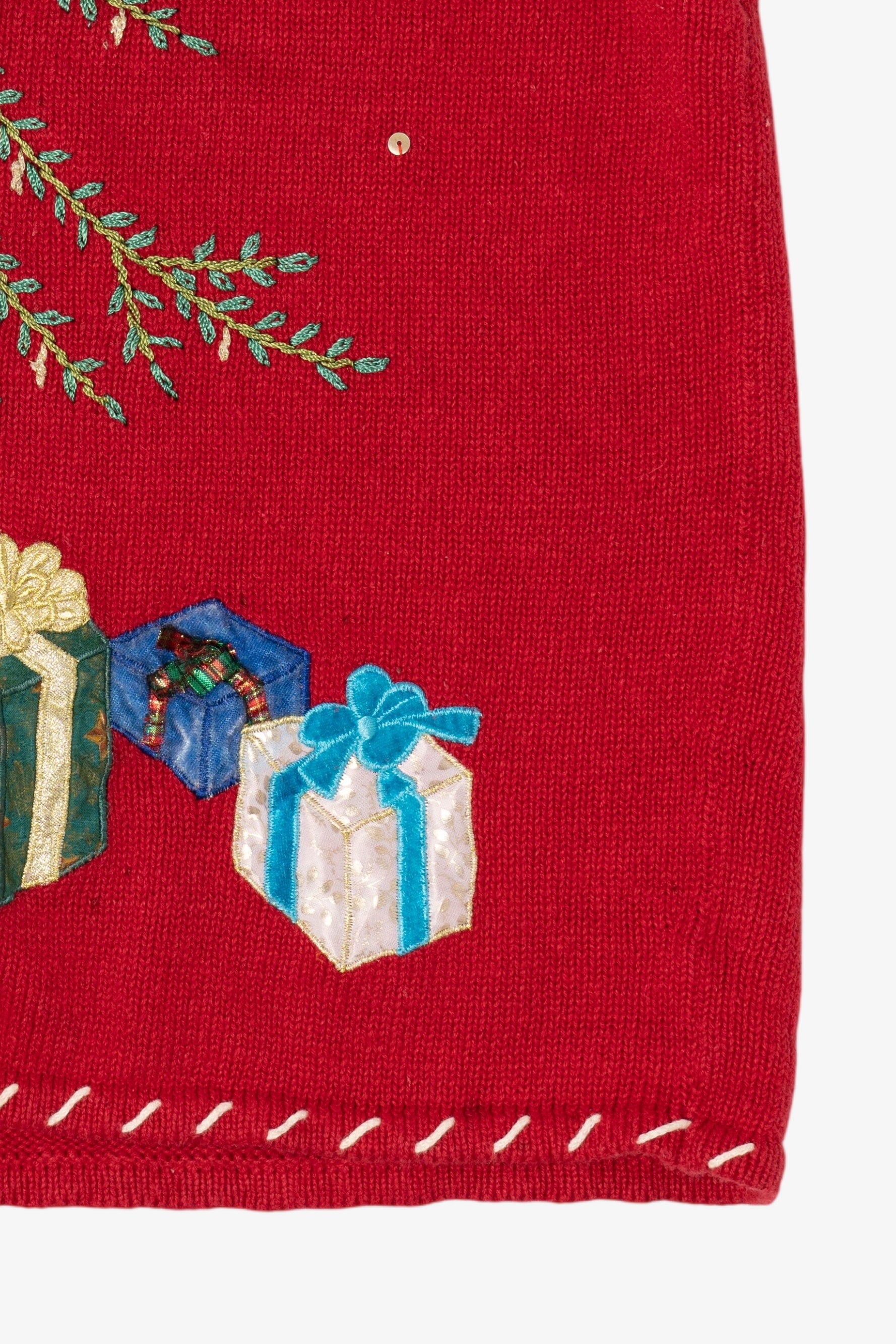 Vintage Red Designers Originals Presents Ugly Christmas Vest (1990s)
