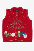Vintage Red Designers Originals Presents Ugly Christmas Vest (1990s)
