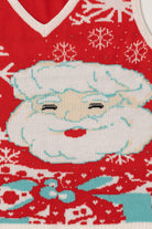 Vintage Red Santa Face Ugly Christmas Vest (2000s)