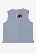 Vintage Light Blue White Stag Bears Ugly Christmas Vest (1990s)