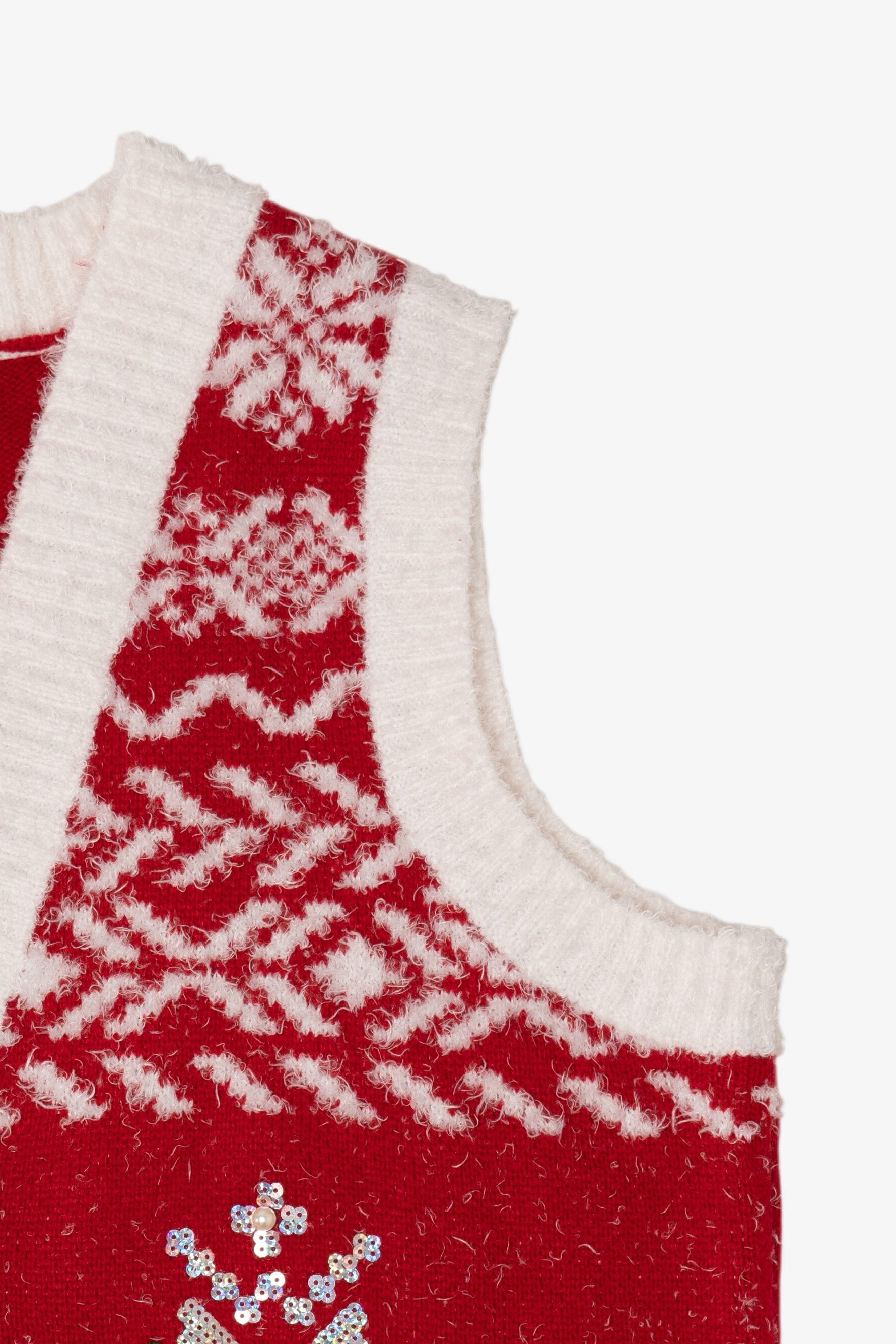 Red 33 Degrees Ugly Christmas Vest (2010s)