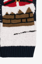 Navy Blue No Boundaries Santa Stuck Ugly Christmas Vest (2010s)