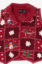 Vintage Red Erika Ugly Christmas Vest (2000s)