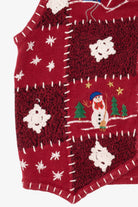 Vintage Red Erika Ugly Christmas Vest (2000s)