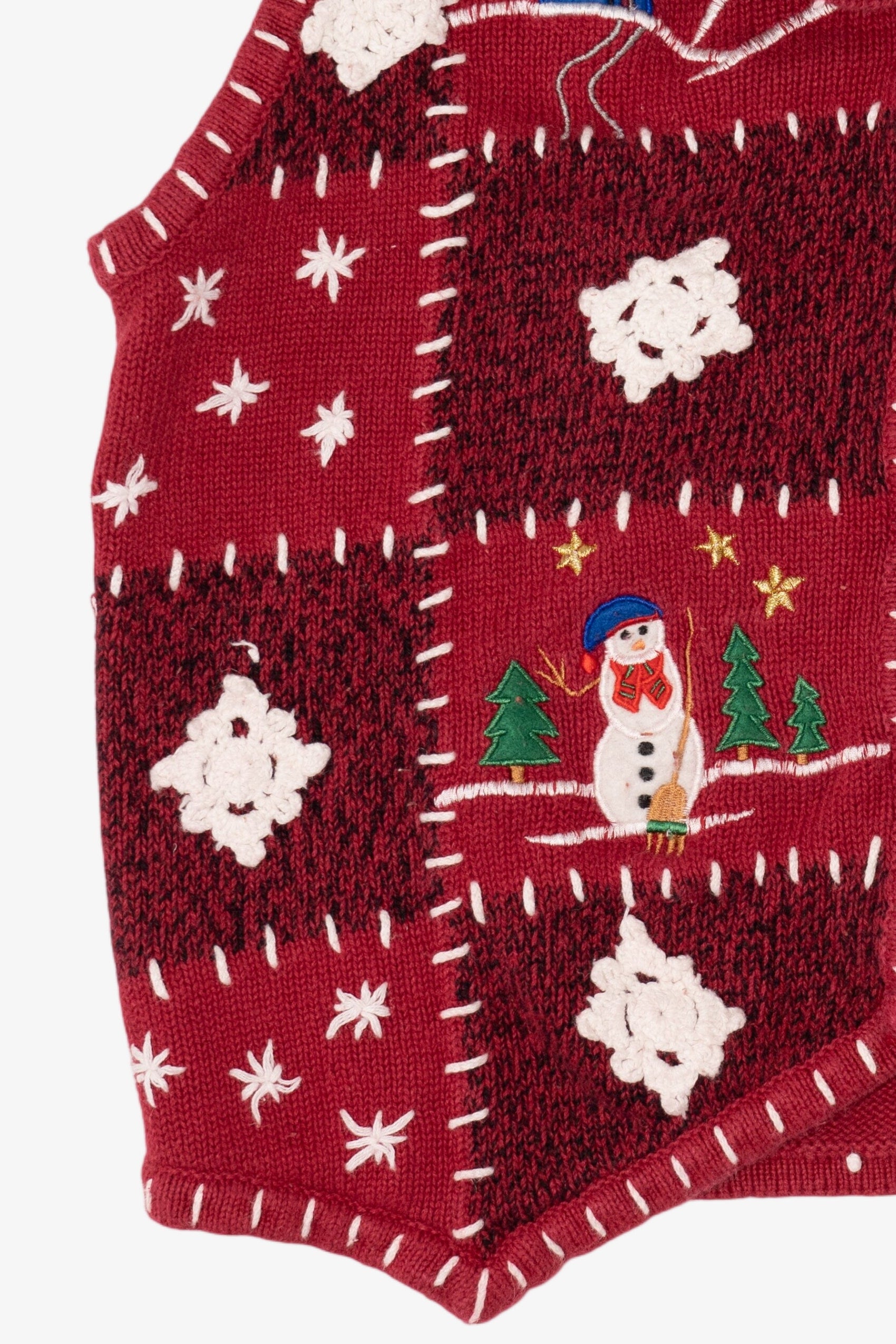 Vintage Red Erika Ugly Christmas Vest (2000s)
