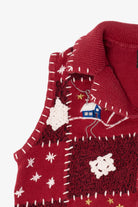 Vintage Red Erika Ugly Christmas Vest (2000s)