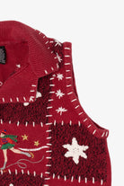 Vintage Red Erika Ugly Christmas Vest (2000s)