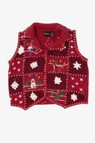 Vintage Red Erika Ugly Christmas Vest (2000s)