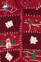Vintage Red Erika Ugly Christmas Vest (2000s)