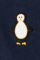 Vintage Navy Blue Bobbie Brooks Penguins Ugly Christmas Vest (1990s)