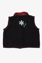 Vintage Black Studio Joy Snowmen Ugly Christmas Vest (1990s)