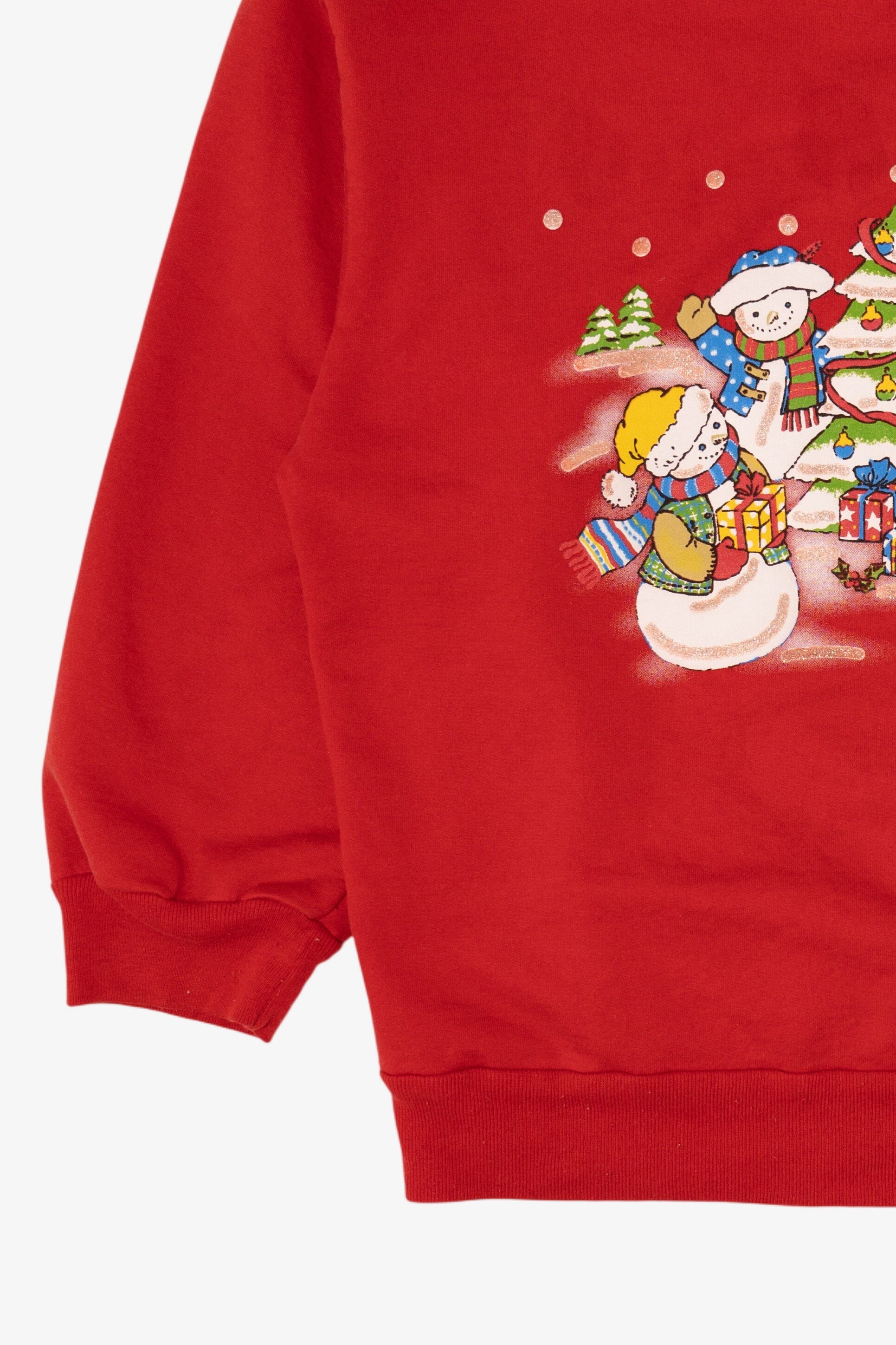 Vintage Red Basic Editions Bears Ugly Christmas Sweatshirt (1990s)