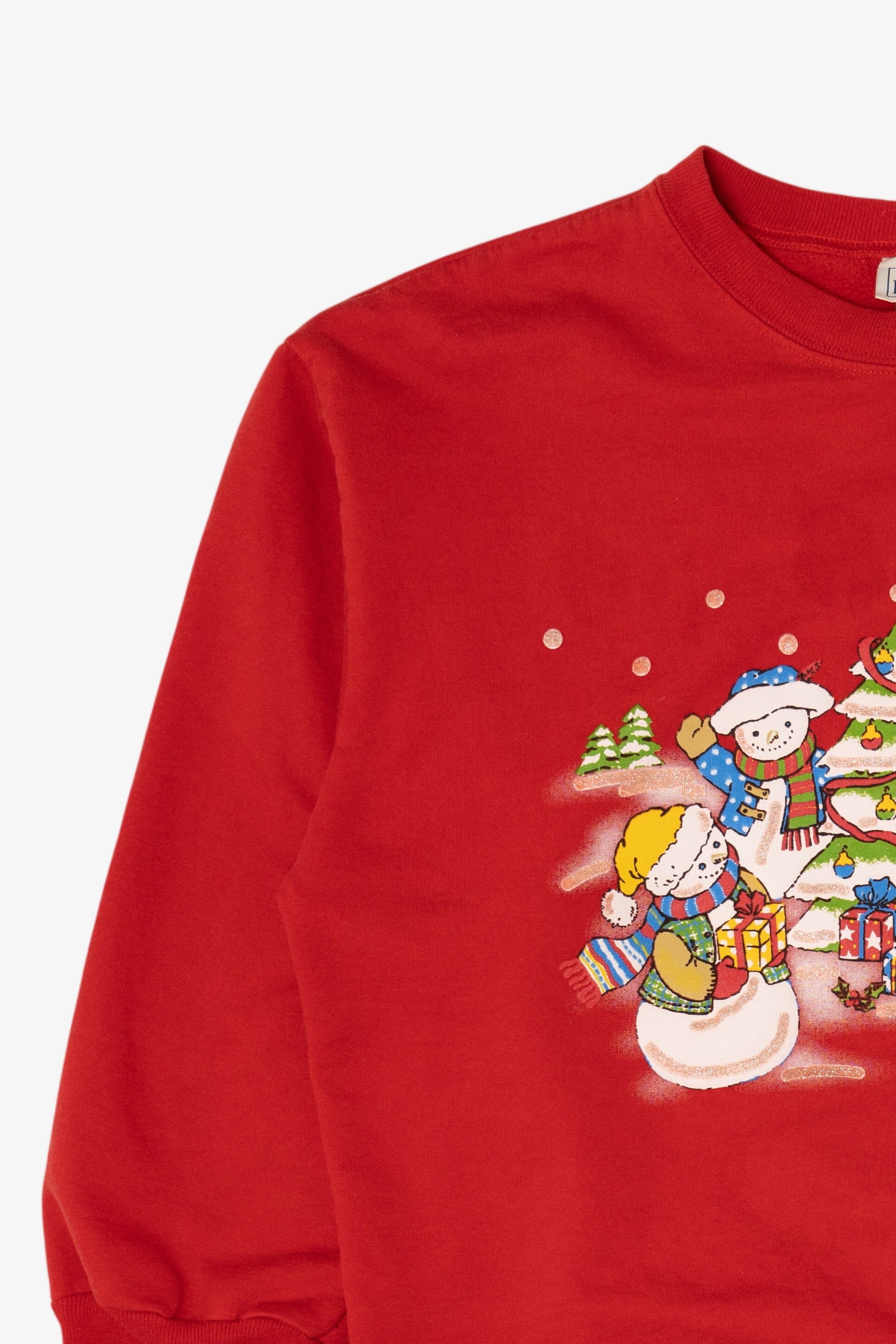 Vintage Red Basic Editions Bears Ugly Christmas Sweatshirt (1990s)