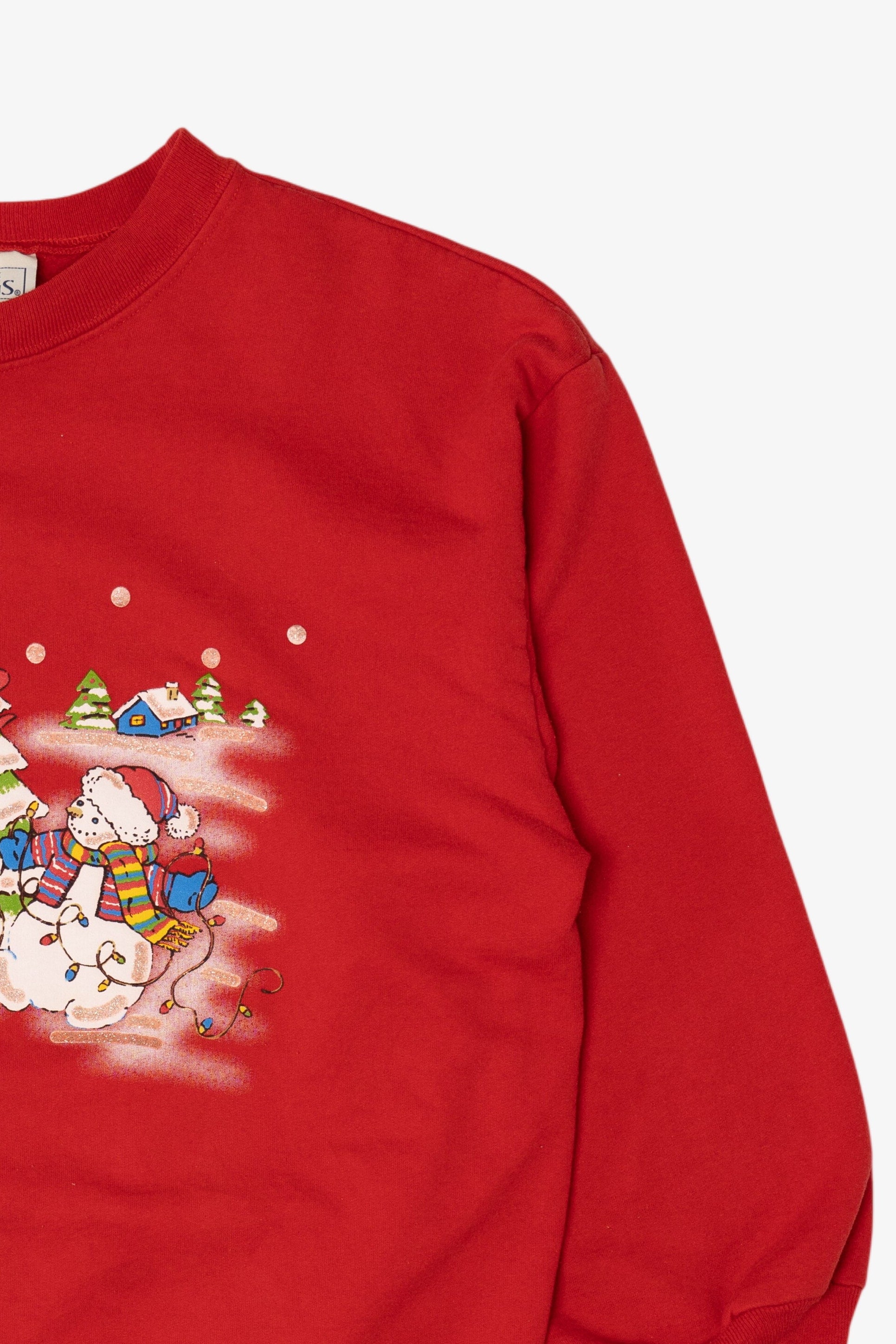 Vintage Red Basic Editions Bears Ugly Christmas Sweatshirt (1990s)