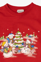 Vintage Red Basic Editions Bears Ugly Christmas Sweatshirt (1990s)