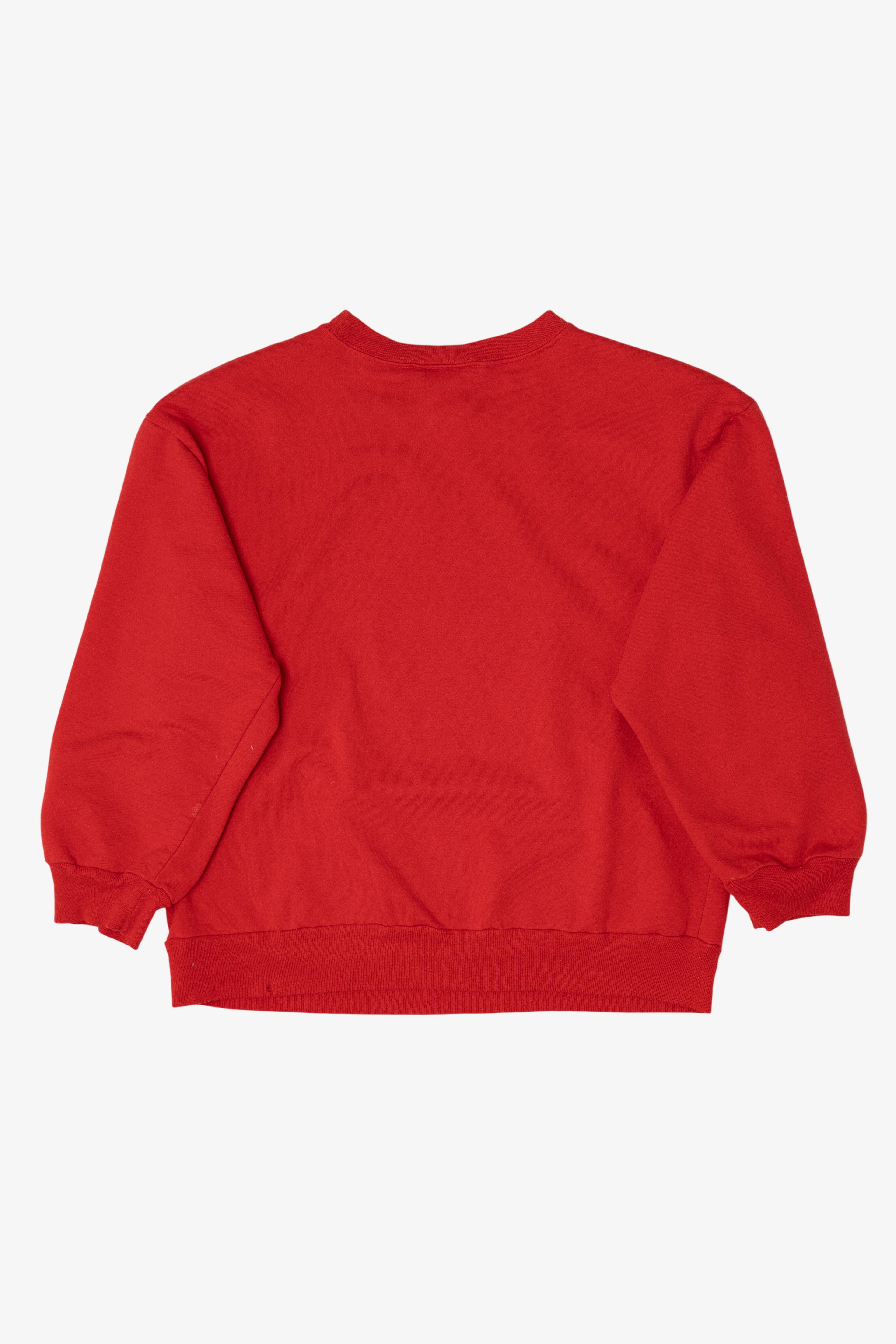 Vintage Red Basic Editions Bears Ugly Christmas Sweatshirt (1990s)