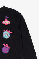 Vintage Black J. Khaki Ornaments Ugly Christmas Cardigan (2000s)