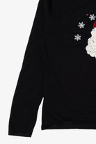 Vintage Black K.B Collection Santa Ugly Christmas Pullover (2000s)