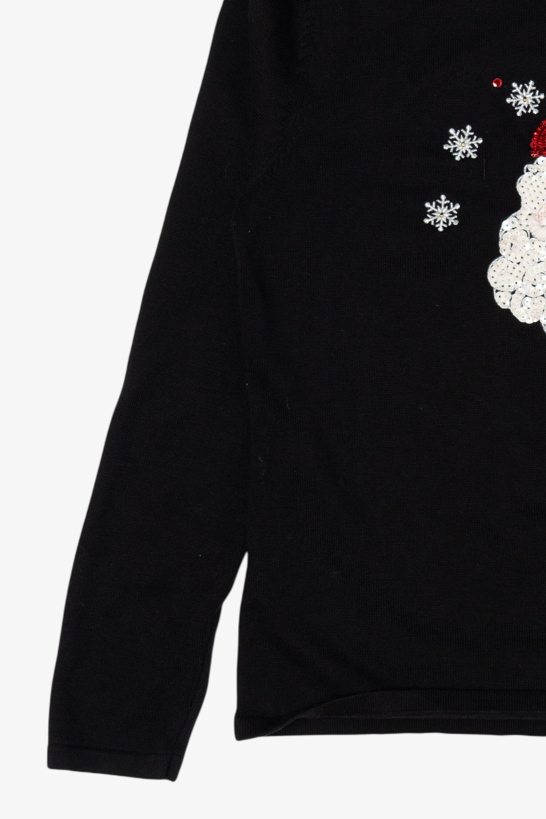 Vintage Black K.B Collection Santa Ugly Christmas Pullover (2000s)