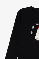 Vintage Black K.B Collection Santa Ugly Christmas Pullover (2000s)