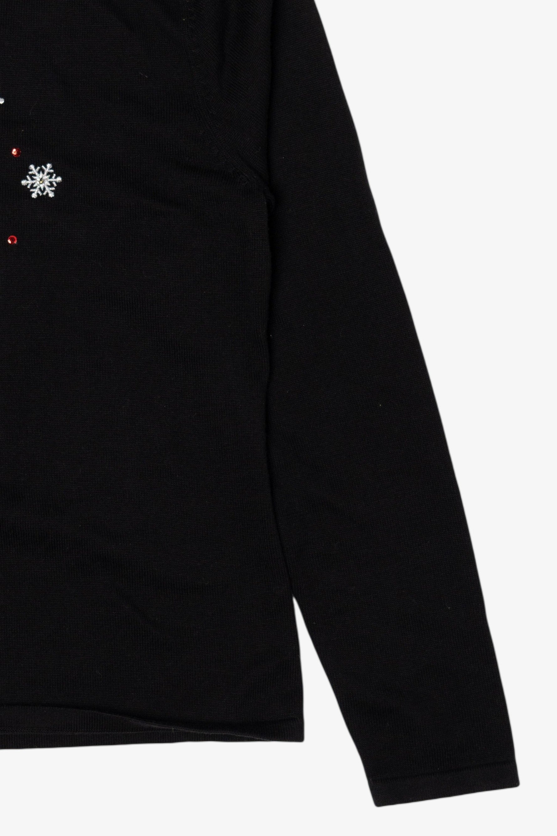 Vintage Black K.B Collection Santa Ugly Christmas Pullover (2000s)